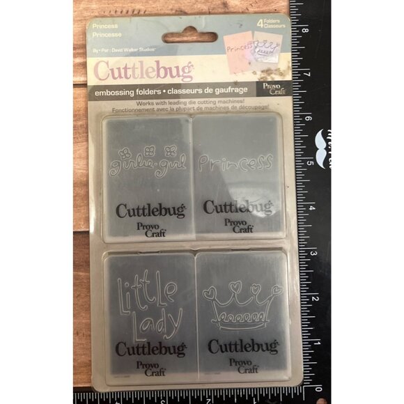Cuttlebug Embossing Folders Princess Themed 4-Pack By Provo Craft 37-1548 - Picture 2 of 3